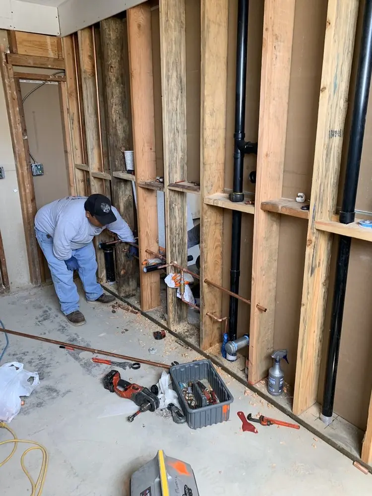 Commercial rough-in plumbing for Water Heater Replacement in Camden